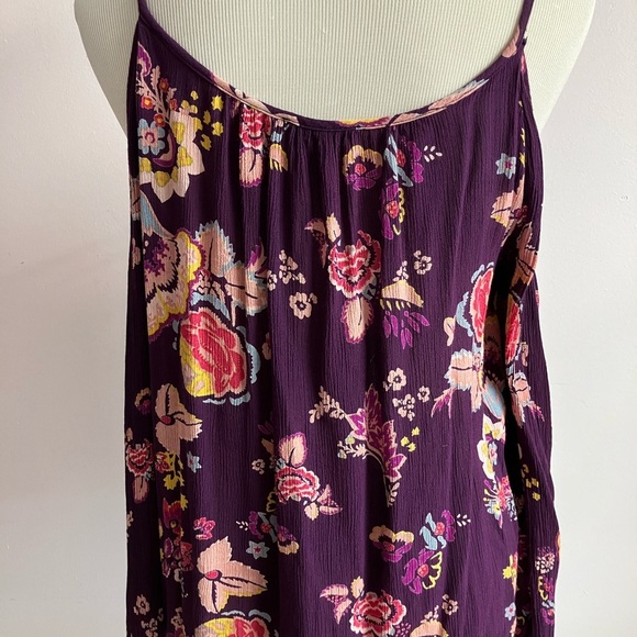 Women’s Cold Shoulder Top, M, Maroon/Pink, Boho/Casual by Patrons of Peace - Picture 3 of 4